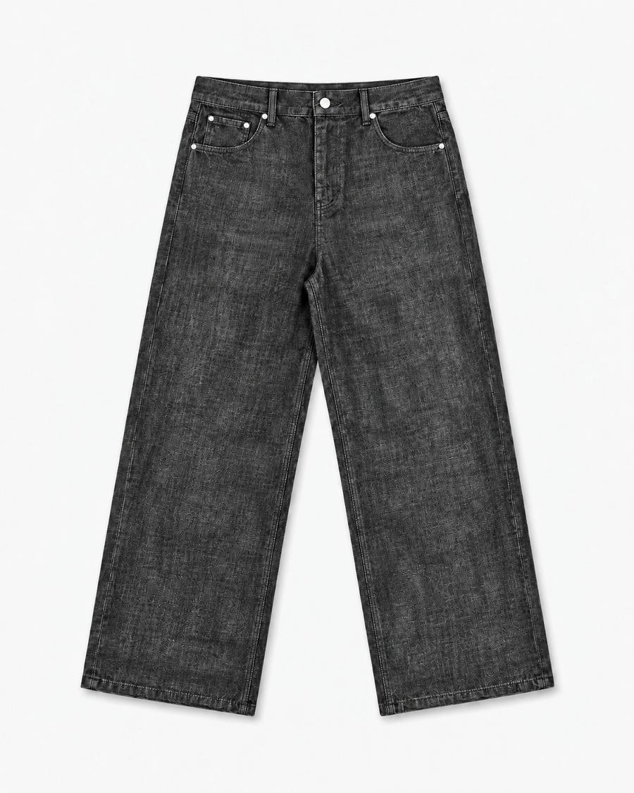 Raw Selvedge Denim (Black)
