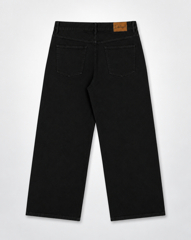 Black selvedge denim jeans